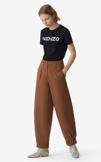 Kenzo Women Kenzo Logo T-shirt Black